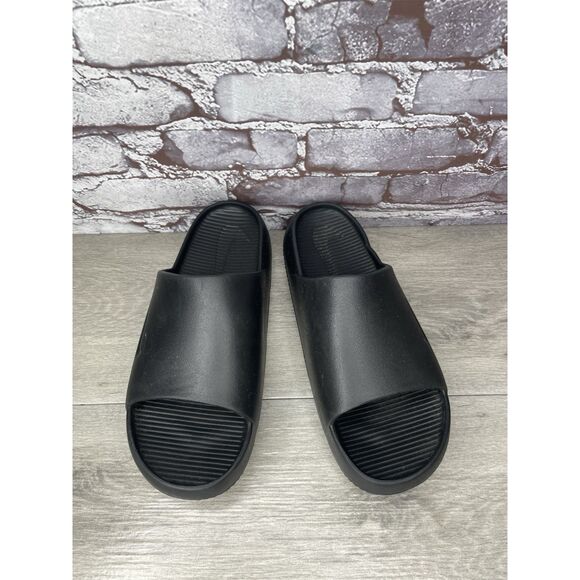 Nike Calm Slides Black Rubber Sandals Men’s Sz 10M US/43EU Women 11US FD4116-001 - Picture 2 of 16